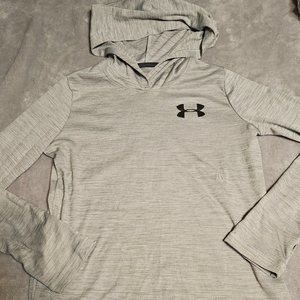 Boys Long Sleeve Hooded Under Armour Shirt Size YM